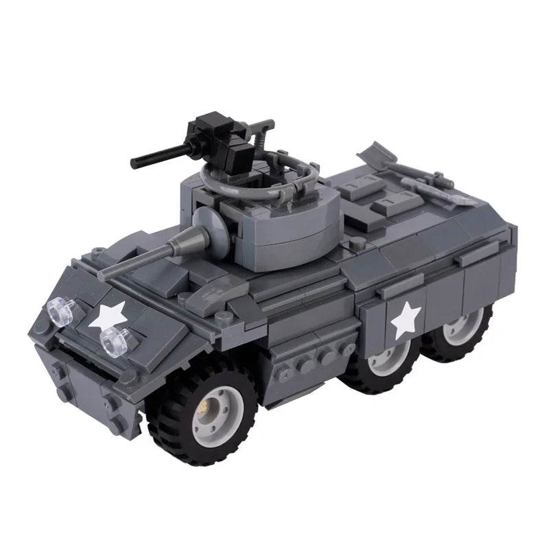 WW2 US Main Battle Tank M26 M12 Bricks Toys Boys Gift - ToylandEU