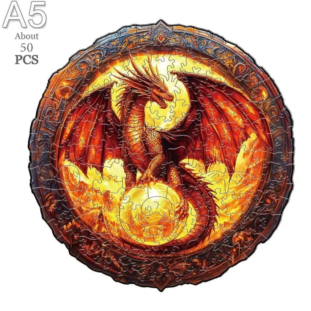 Wooden Puzzle Animal Round Educational Jigsaw For Kids And Adults - ToylandEU
