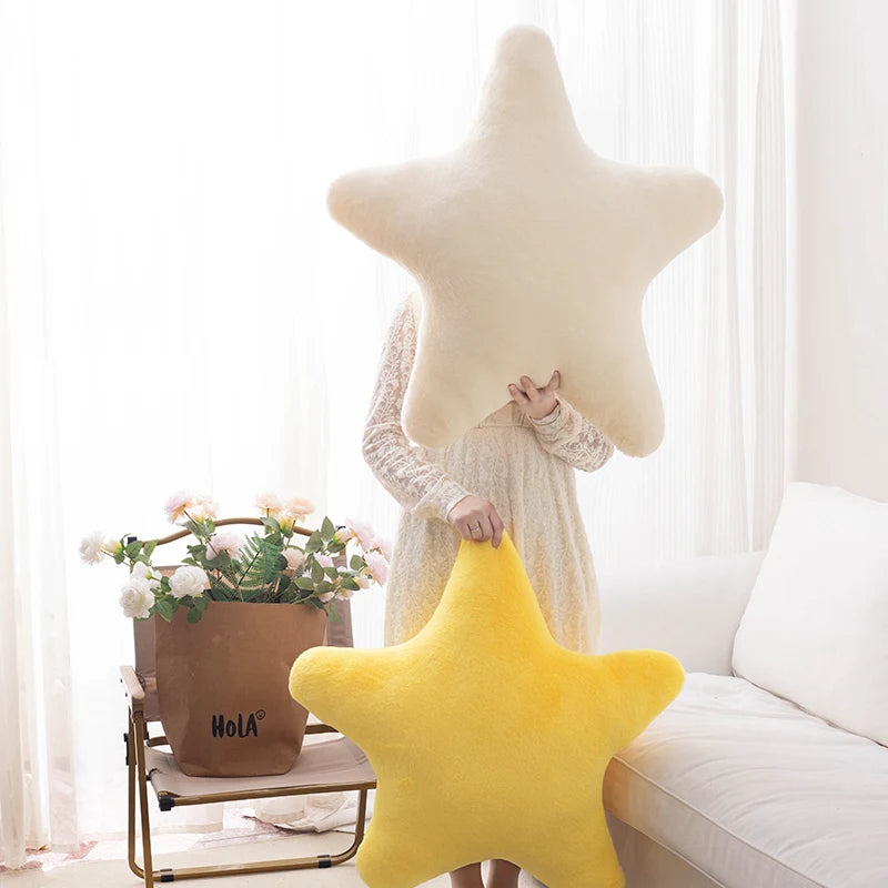 Star Shaped Pillow | Plush Material | PP Cotton Filling | Kid Room Decor