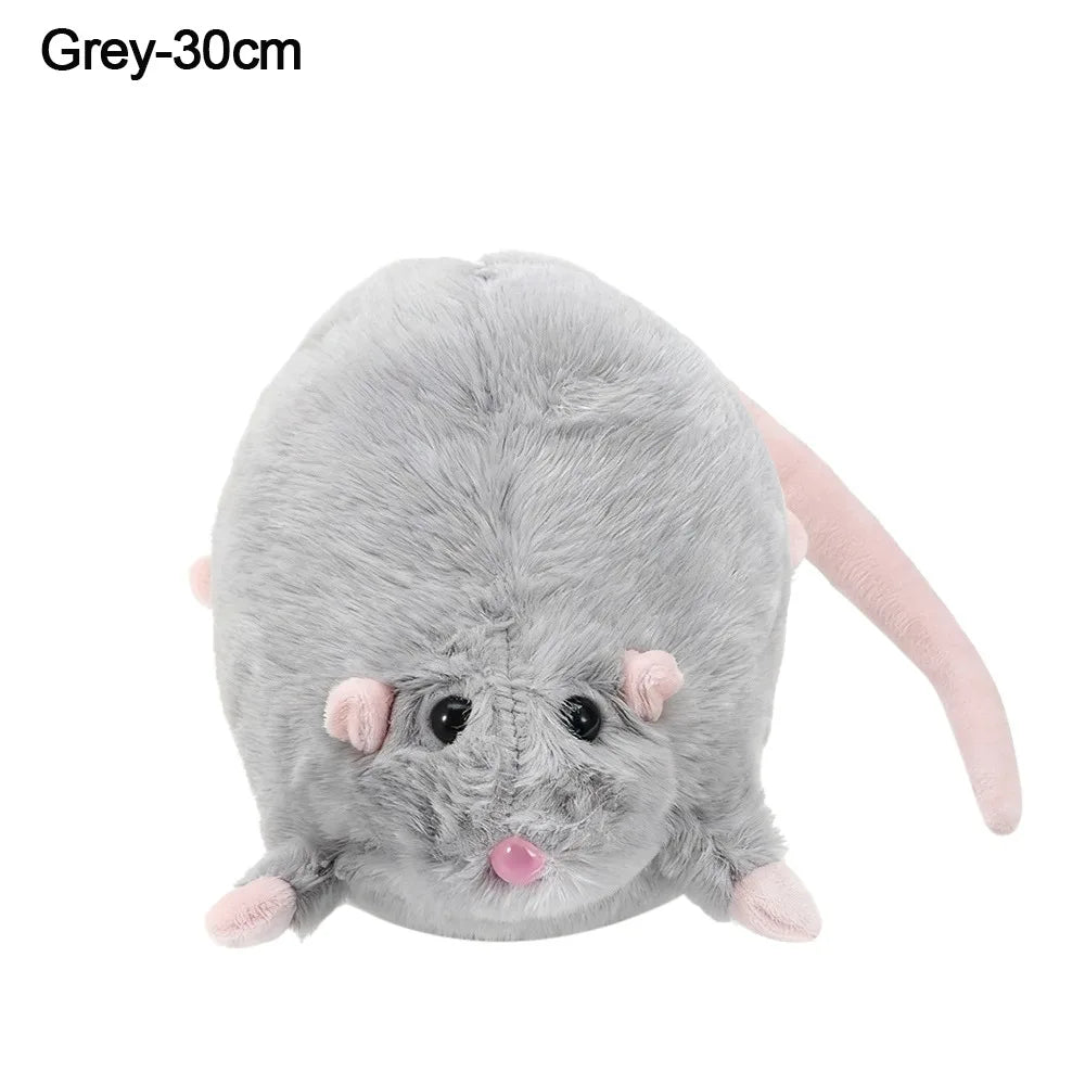 Oversized Flower Branch Mouse Plush Toy For Gift Cute