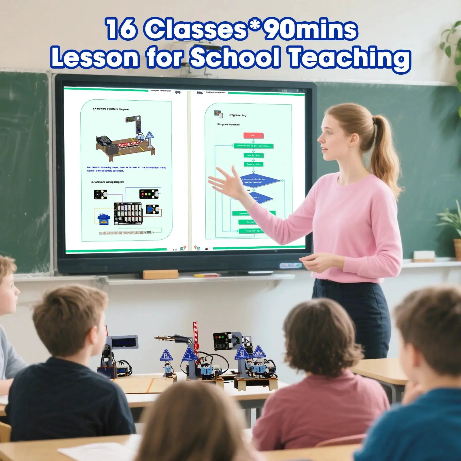 ACEBOTT ESP32 STEM Intelligent Transport School Smart Home Kit Education Solution Series with Teaching Resource for Arduino - ToylandEU