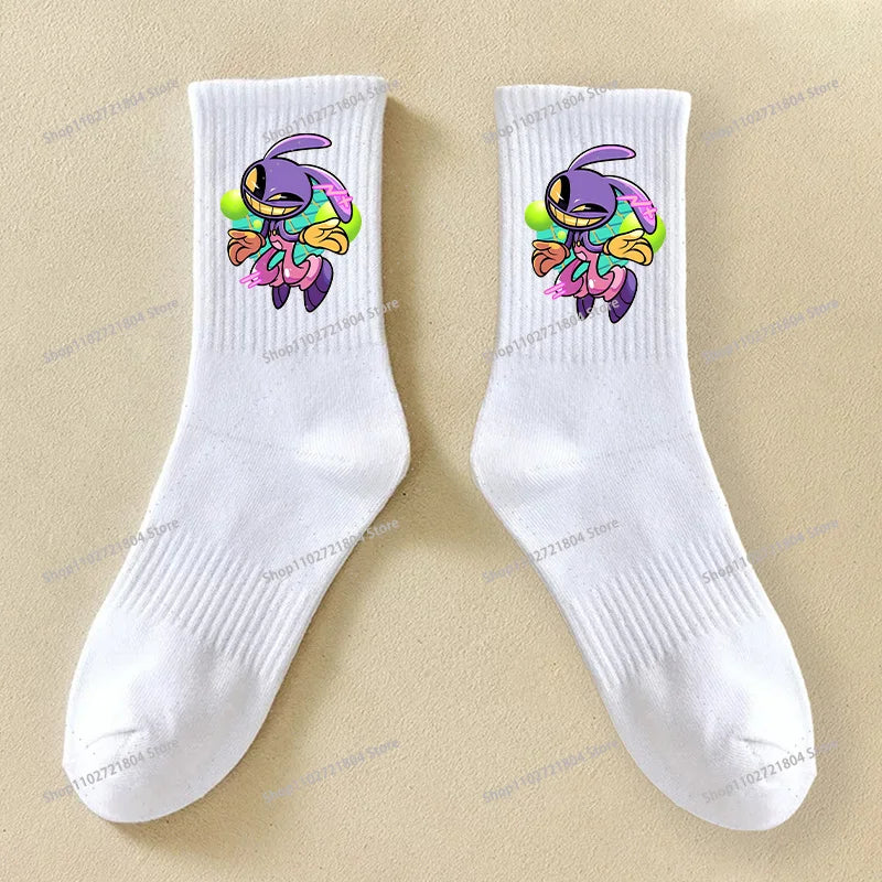 Crew Socks | Anime Print | Breathable Cotton | Unisex Youth