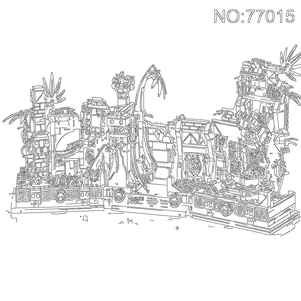 Building Blocks Set | Indiana Jones Temple | Figures Included | Ages 14 Plus