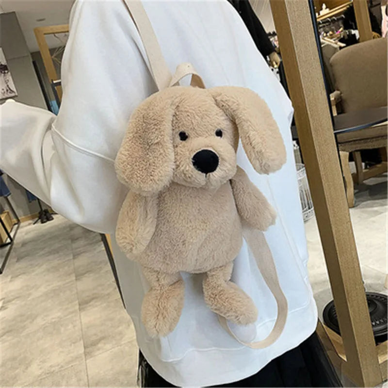 Cuddly Dog Plush Backpack - Adorable  Animal Toy Stuffed with Cotton - ToylandEU