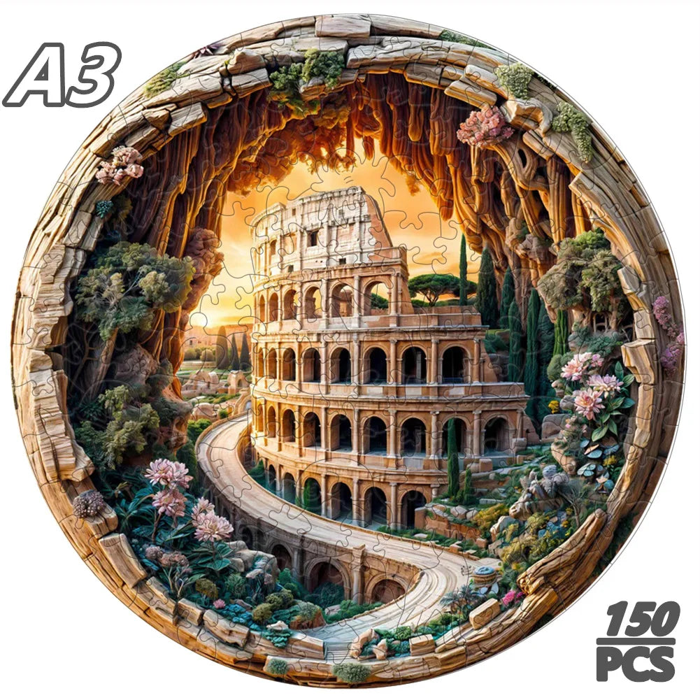 3D Wooden Jigsaw Puzzle | Tiger Pattern | Age 12 And Up | Birthday Gift