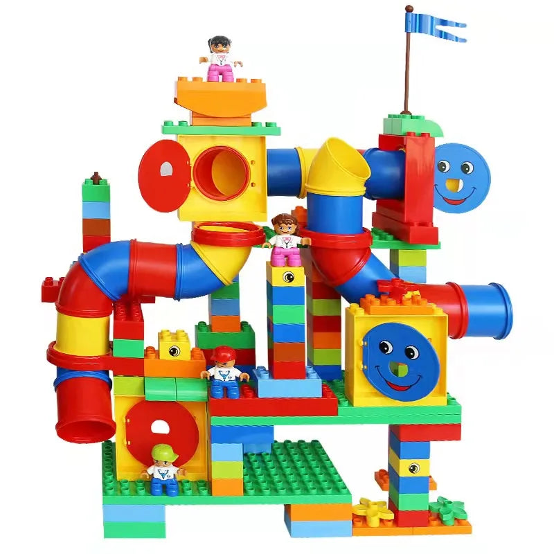 Thrilling Marble Run Building Blocks Set for Exciting Race and Slipway Adventure - ToylandEU