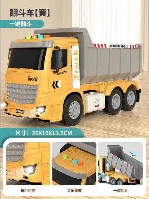 Large Engineering Mixer Truck Simulation Toy Set for Boys ToylandEU.com Toyland EU