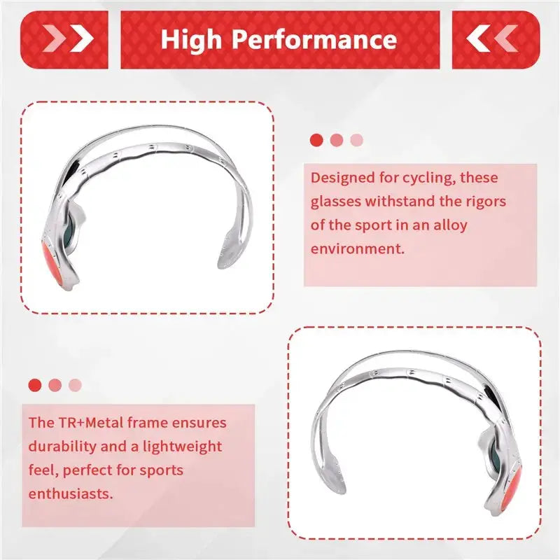 Fashionable Retractable Sunglasses Over The Top Outdoor Cycling Sports Glasses Metal Frame Glasses Retro-AT20 - ToylandEU