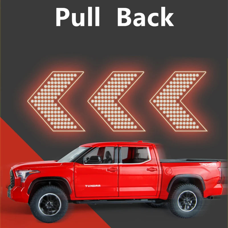 Diecast Pickup | 1:24 Scale | Pull Back With Lights | Ages 14 Plus