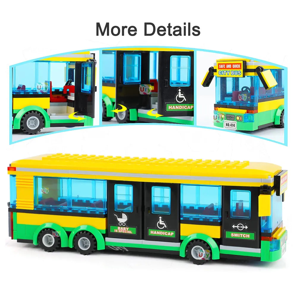 Yellow School Bus for City Passenger Transportation - ToylandEU