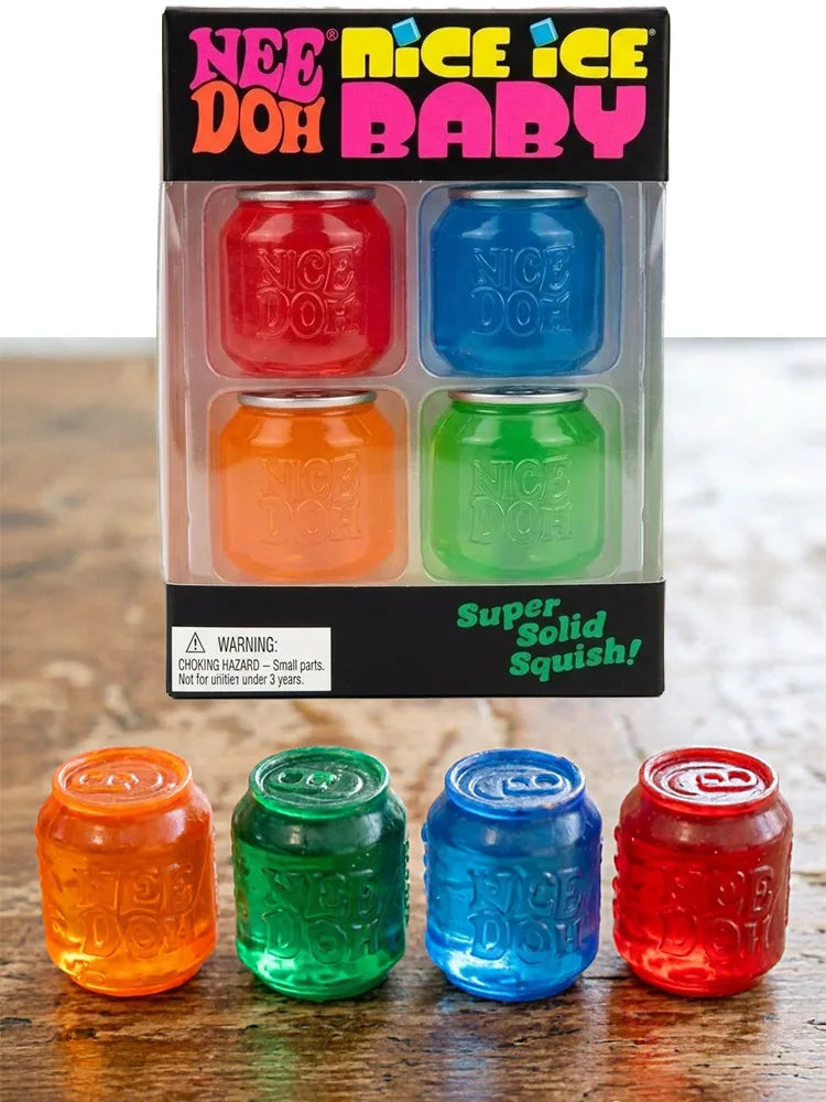 Sensory Stress Cube | Pinch Relief Design | 4 Pack Assorted Colors | Ages 14 Plus