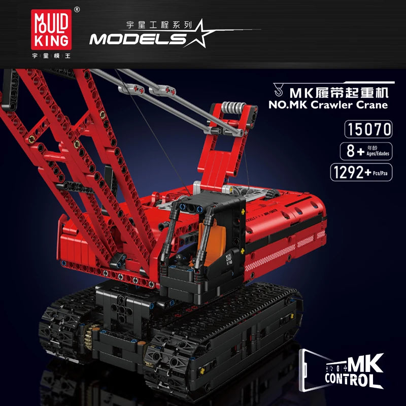 Remote-Controlled Liebherr Crawler Crane Building Set for Kids & Teens