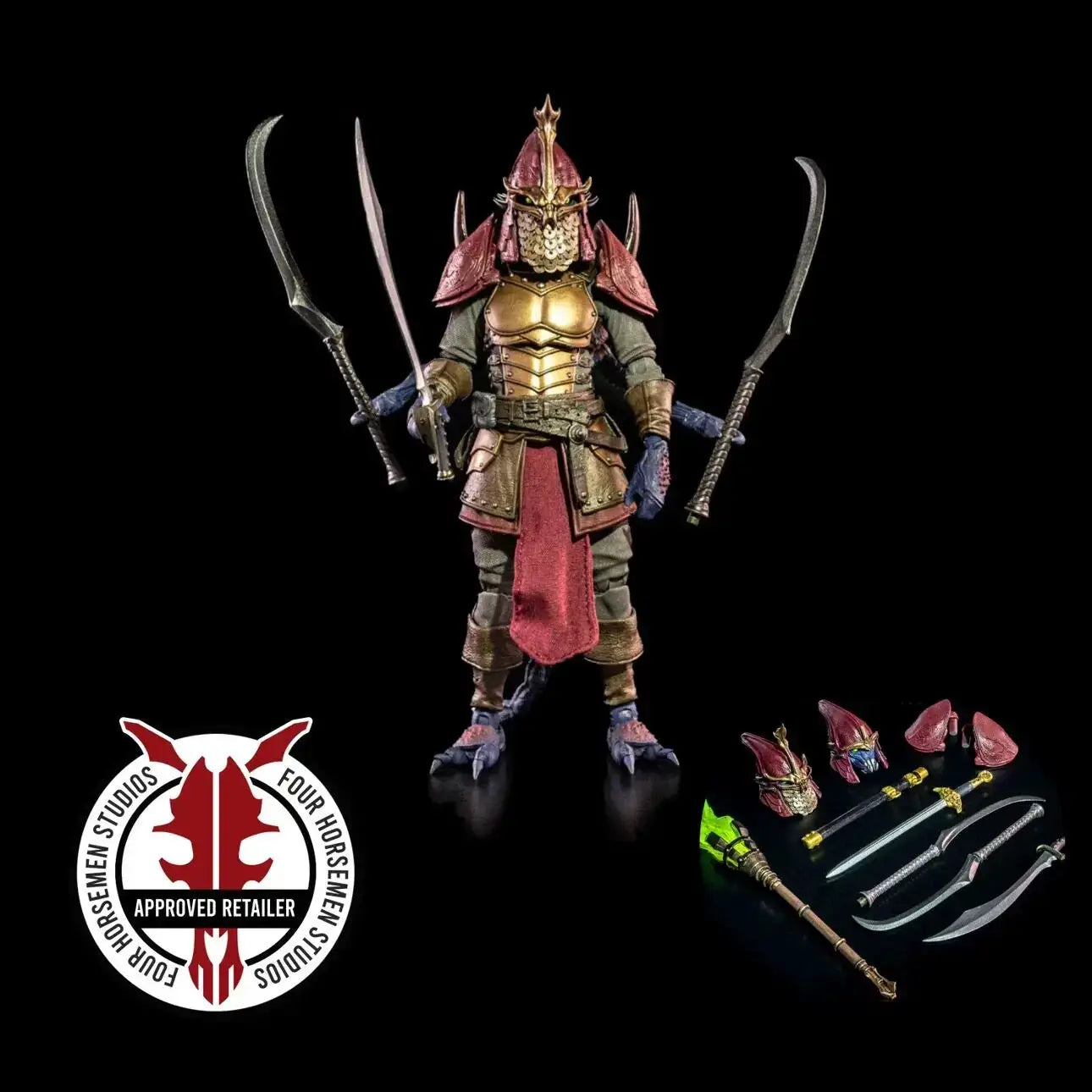 Four Horsemen Studios Mythic Legions Undead Skeleton Spearman Warrior Action Figure With Replaceable Accessories For Collectors - ToylandEU