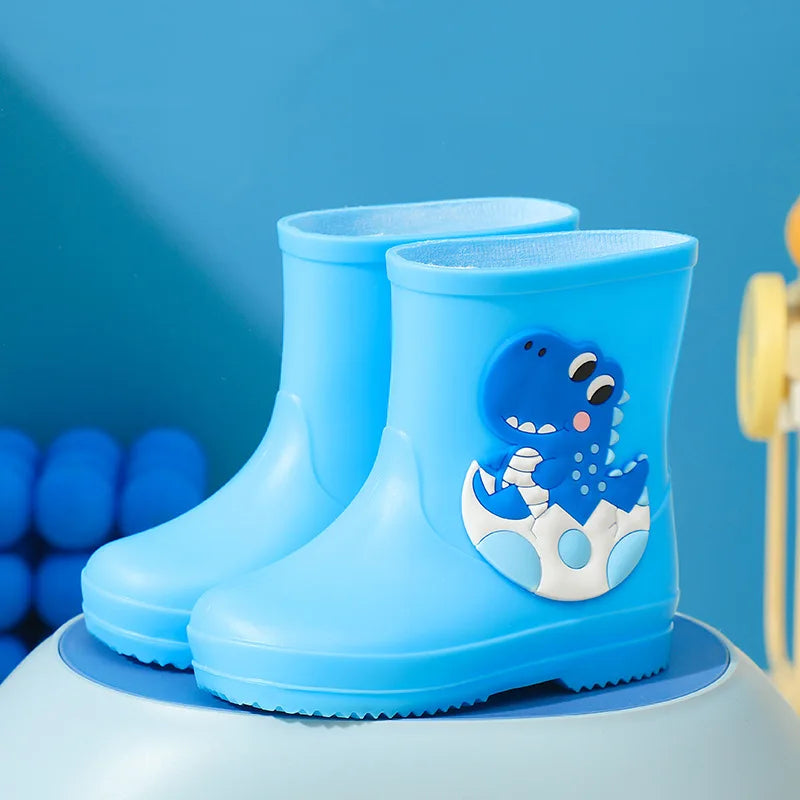 Children's Rain Boots | Anti-Slip | Dinosaur Cartoon Style | Unisex Youth