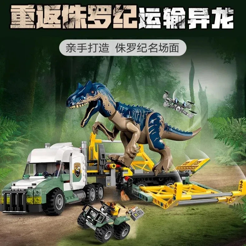 Dinosaur Missions Allosaurus MOC Set For Kids Transport Truck - ToylandEU
