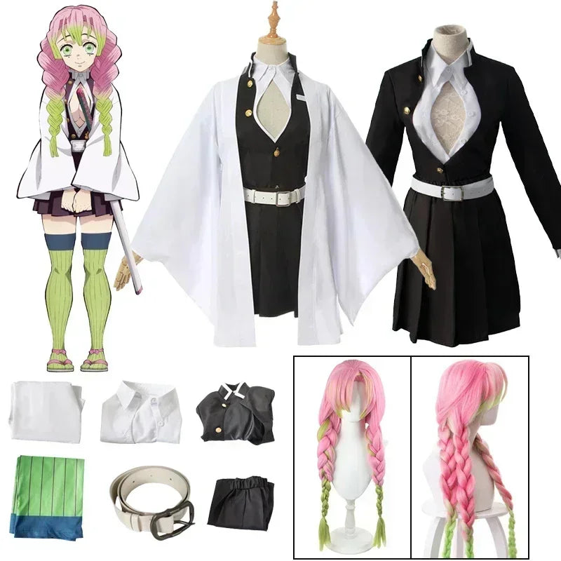 Anime Cosplay Costume | Kanroji Mitsuri Kimono Design | Adult Women Fit