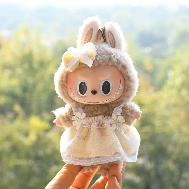 Premium Doll Clothes Spring Summer Dress For 17cm Labubu - ToylandEU