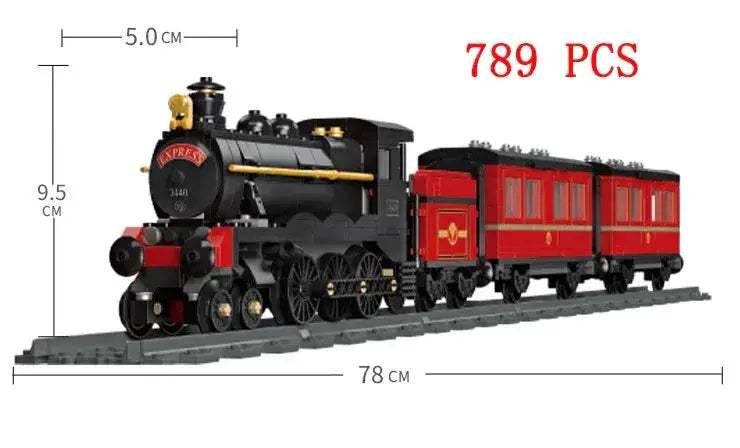 Lego Compatible City Train Set Building Blocks With Tracks - ToylandEU