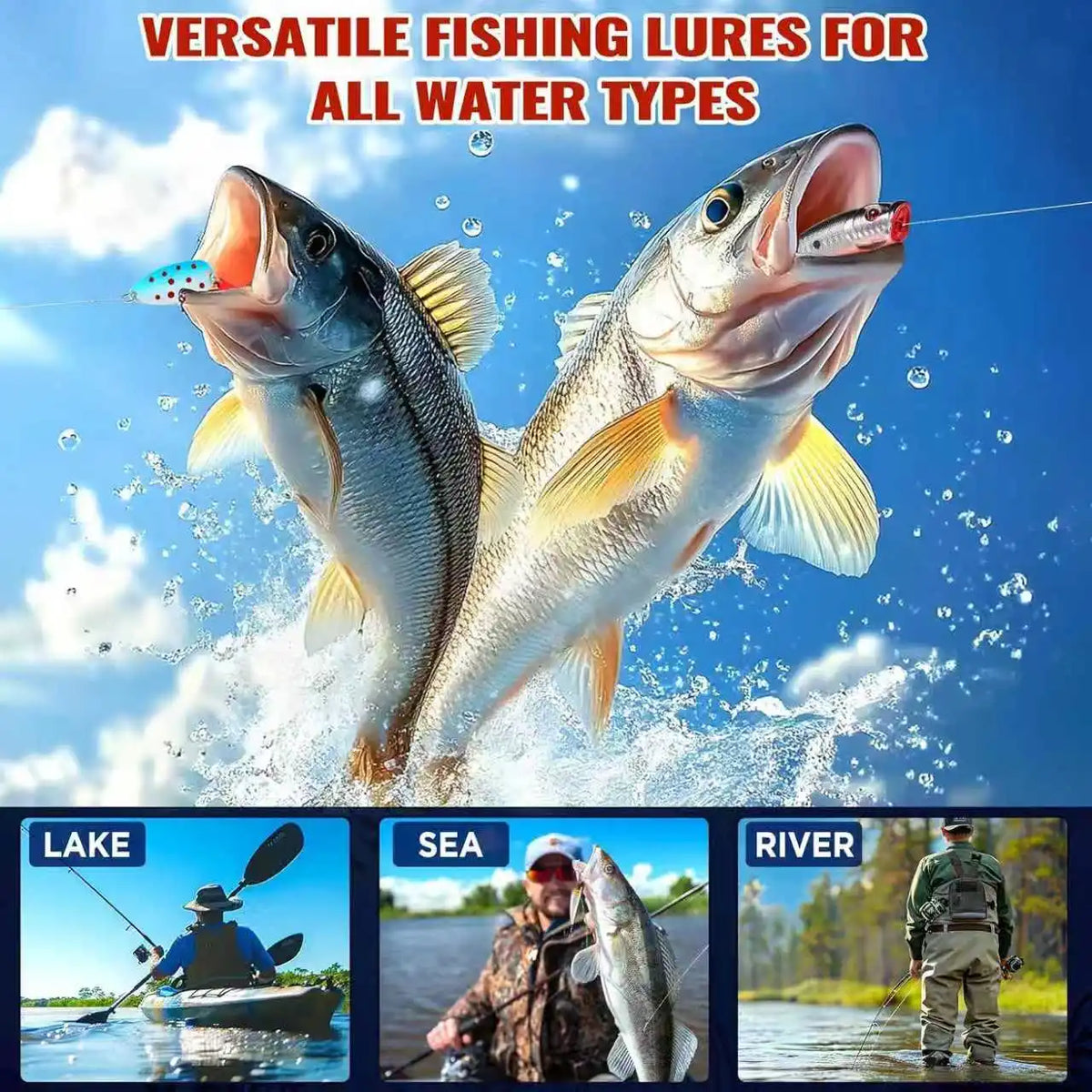 Advent Calendar | 24 Day Fishing Lure Set | Assorted Minnow Spoon Frog And Shrimp Baits | Gift For Anglers
