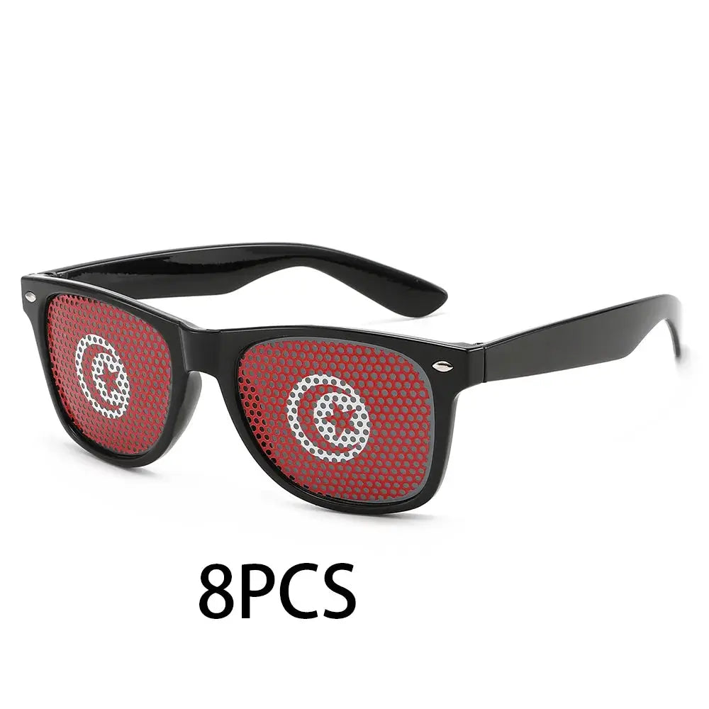 8PCS HD Vision Flag Sunglasses Football Match Fans Sun Glasses Comfortable Anti-slip Legs Sports Party Eyewear - ToylandEU