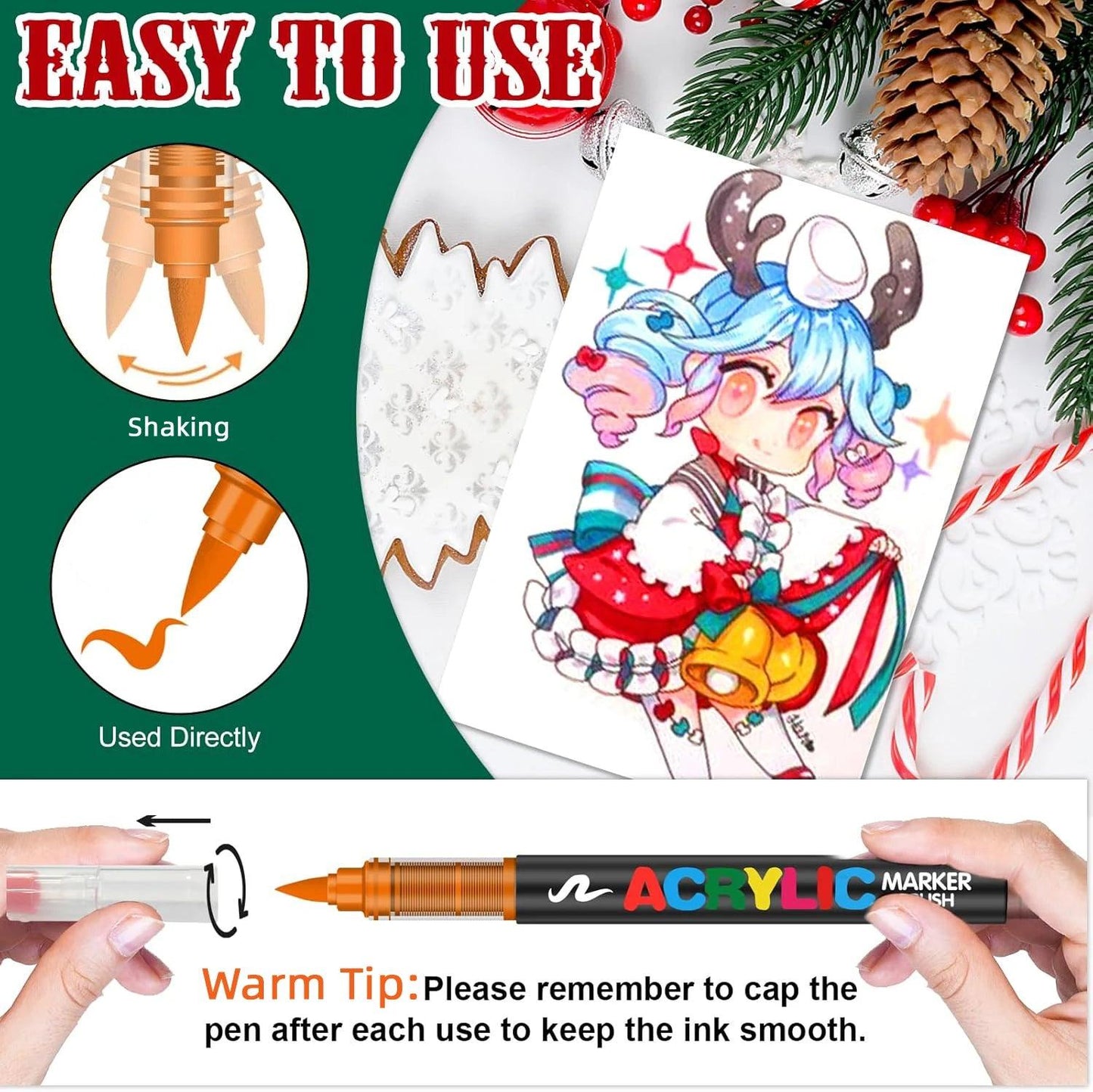 Acrylic Markers | 168 Colors Waterproof | Toylandeu™