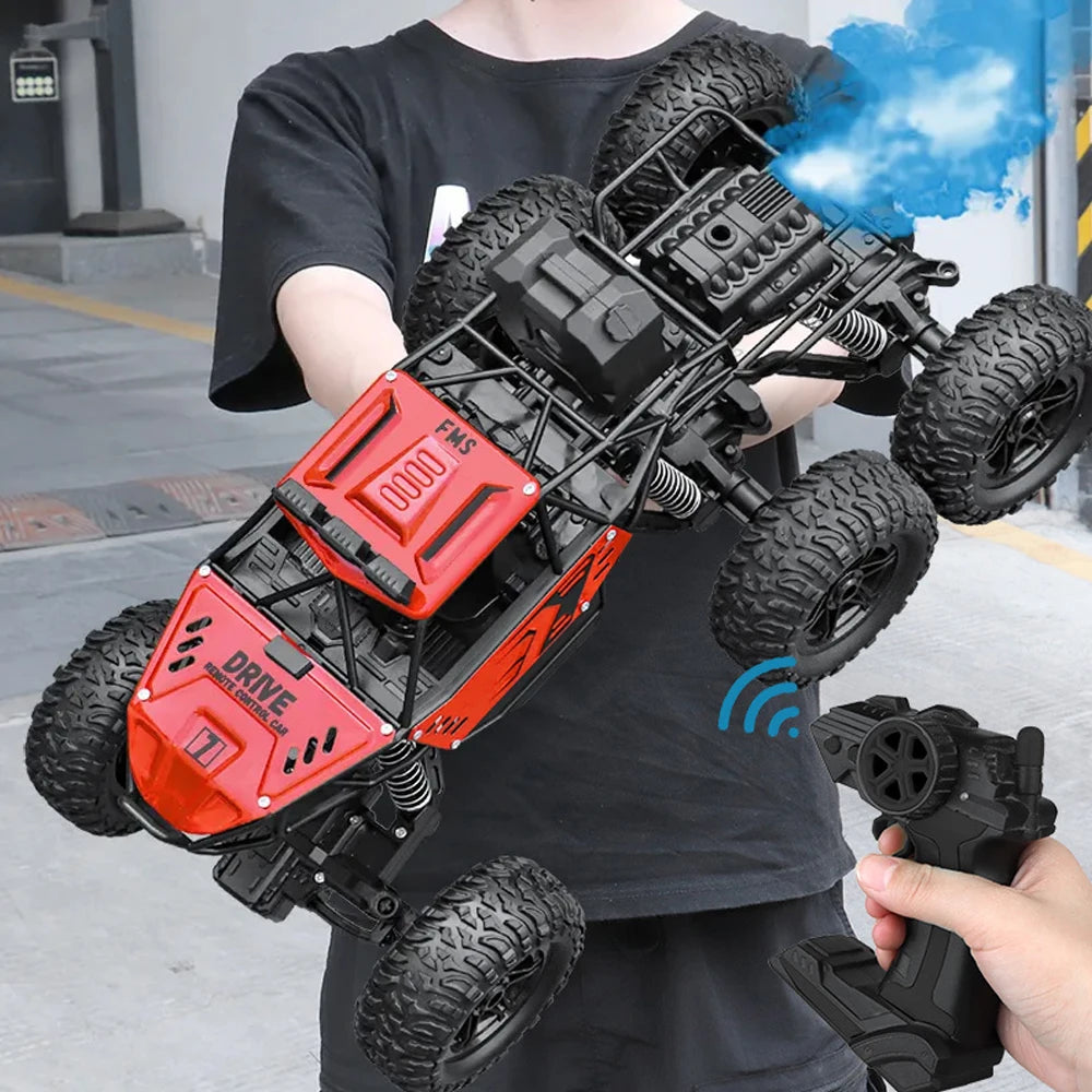 4x4 RC Car With LED Lights 2.4G Remote Controller Pro