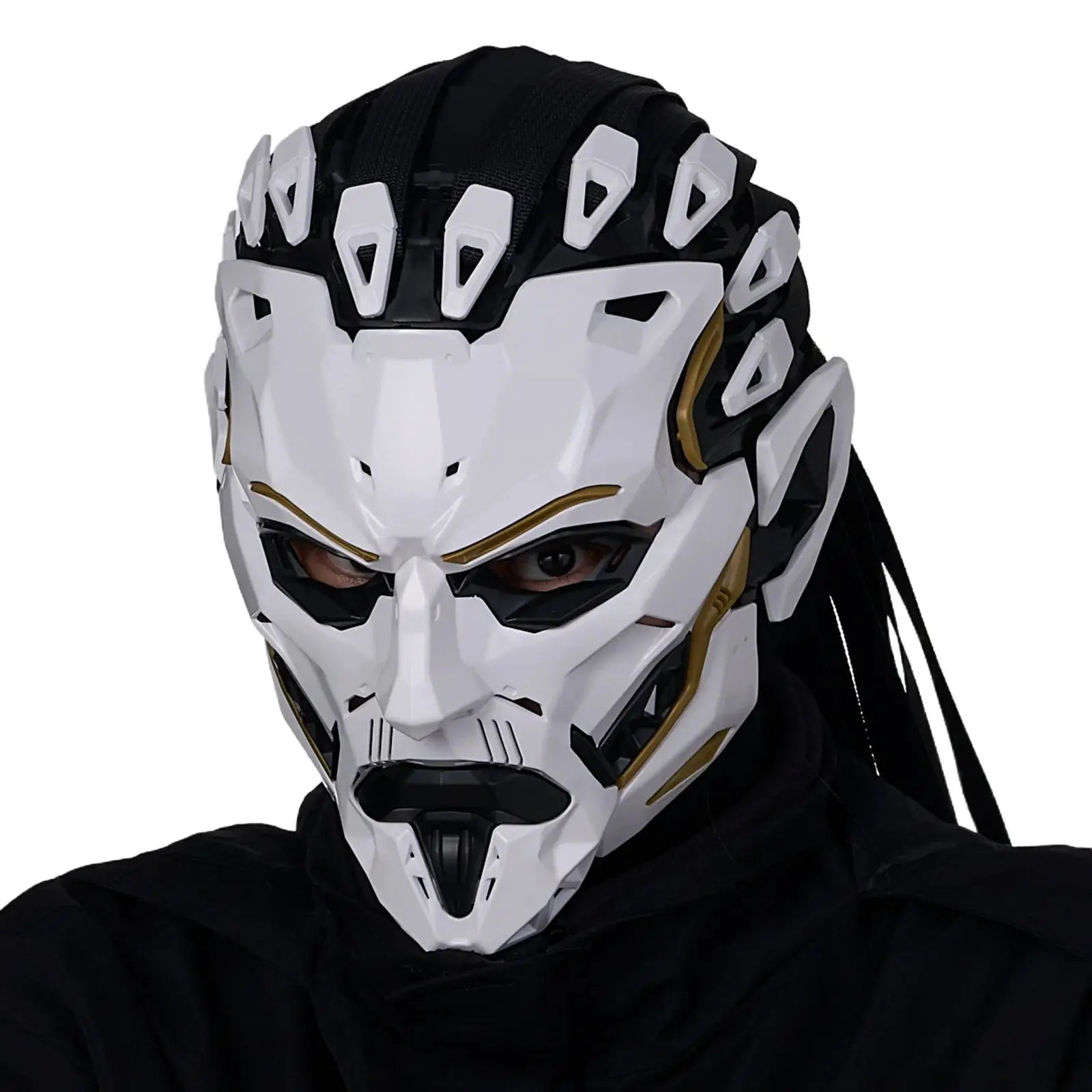 JAUPTO Punk Witcher Mask Halloween Costume Prop Face Mask for Parties Quality Assurance Cosplay Accessory - ToylandEU