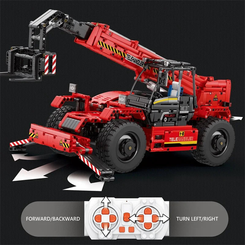 Telescopic Arm Forklift Vehicle with High Tech RC Mechanical Engineering - ToylandEU