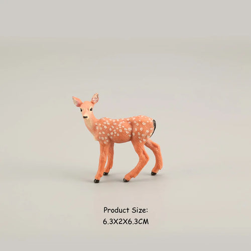 Forest Animal Action Figures Set - Moose, Elk, Reindeer, Alpaca, Sika Deer ToylandEU.com Toyland EU