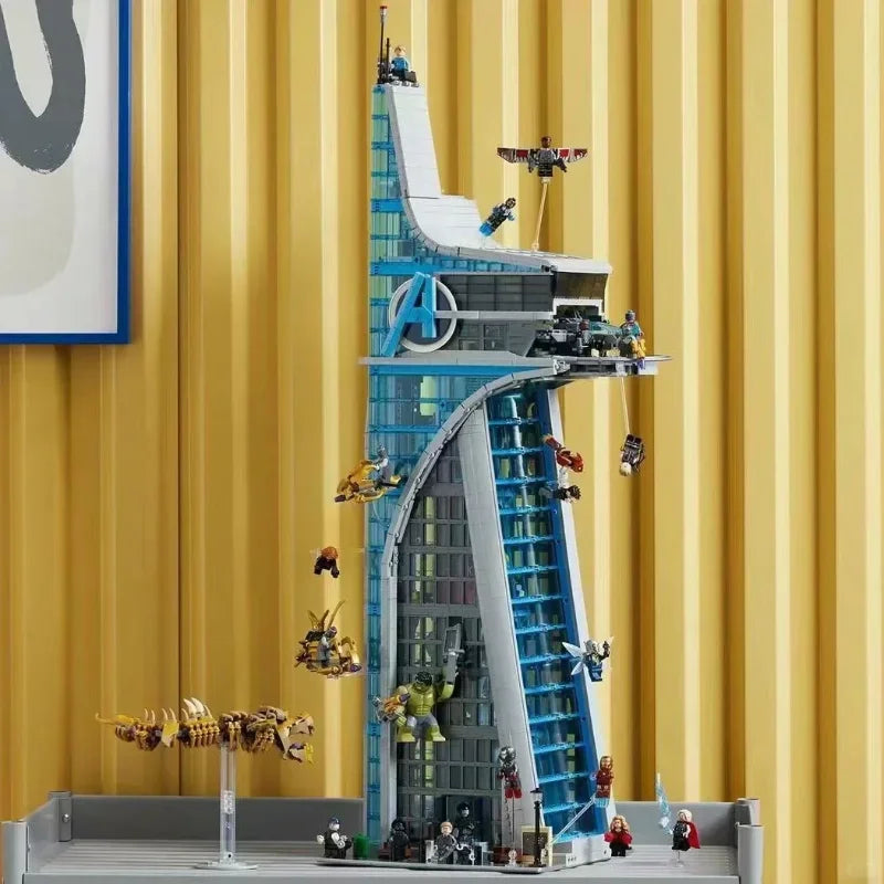 Building Block Set | 5201 Pieces | Superhero Skyscraper | Adult Model