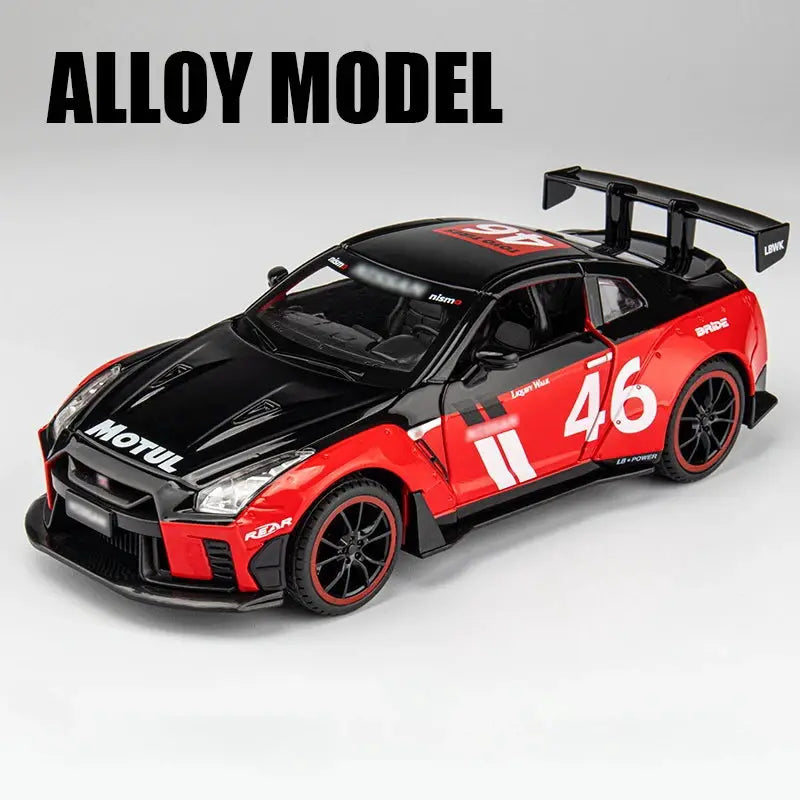 1:24 Skyline Ares GTR R35 Diecasts & Toy Vehicles Metal Toy Car Model High Simulation Pull Back Collection Kids Toys - ToylandEU