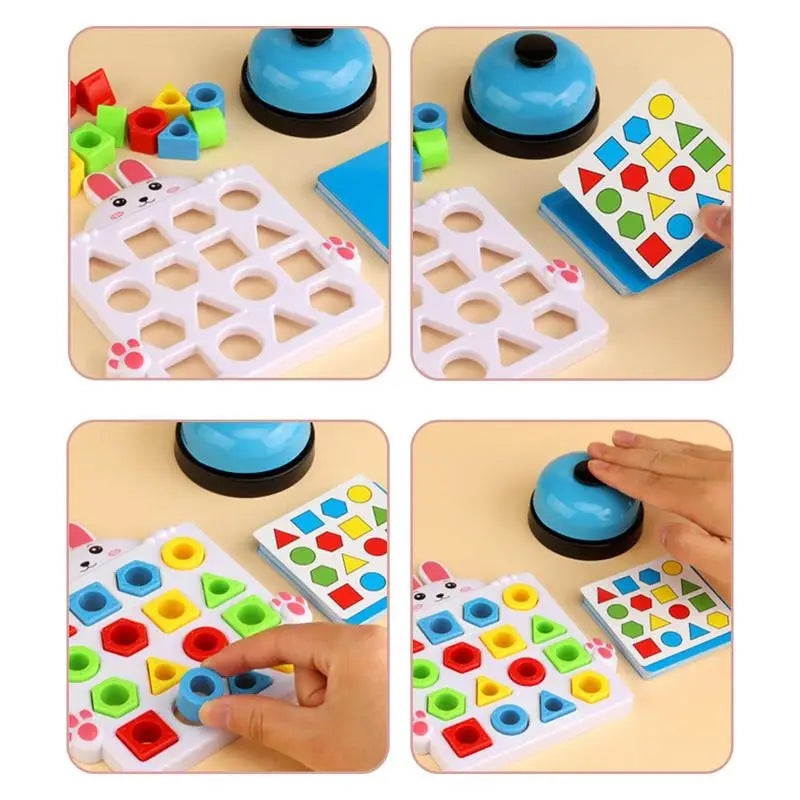 Montessori Shape & Color Matching Game for Toddlers Aged 3+