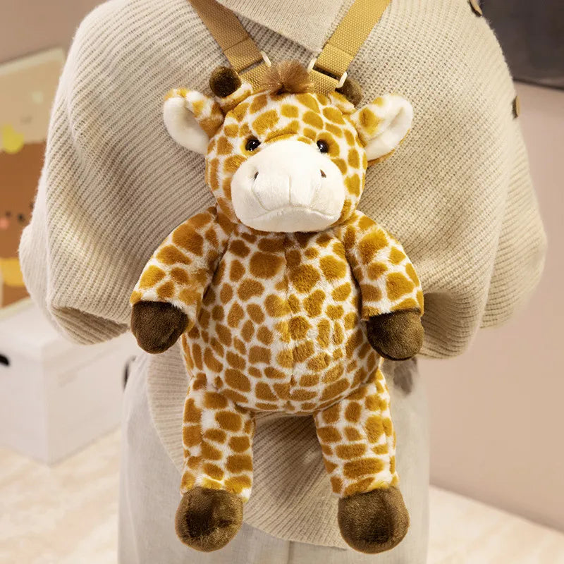 Cute Animal Plush Backpack For Kids 40cm With 8 Styles
