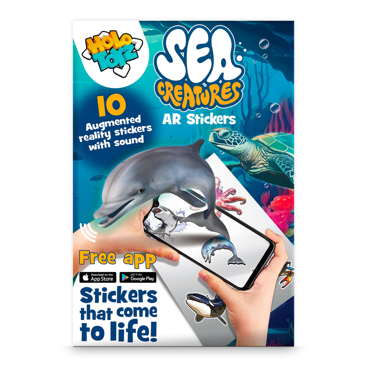 Sea Creatures AR Stickers | 3D Animation | Toylandeu™