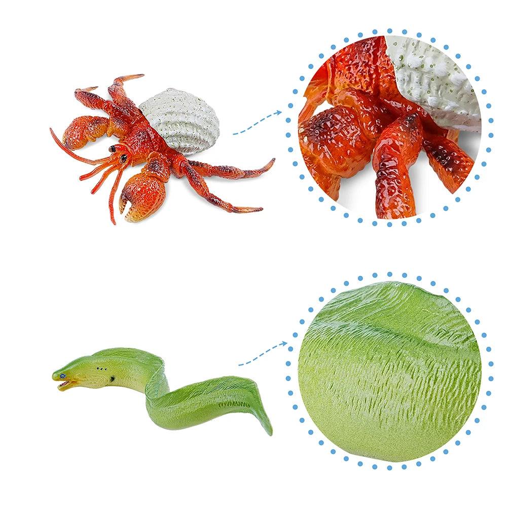  Sea Life Figures | 16 Piece PVC Figures | Toylandeu™ 