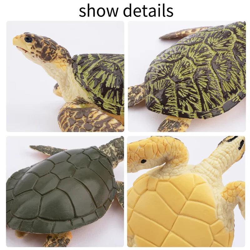  Sea Turtle Figures | PVC Mini Figures | Toylandeu™ 