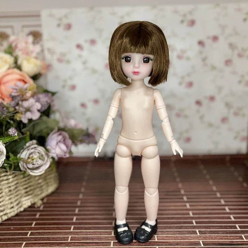 30cm Dolls For Girl Dolls 1/6 Starry Grey Blue Eyes Fashion - ToylandEU