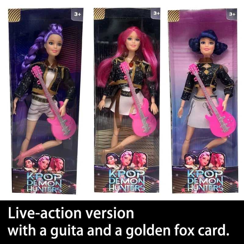 Kpop Demon Hunters Action Figure Dolls For Girls Collectible