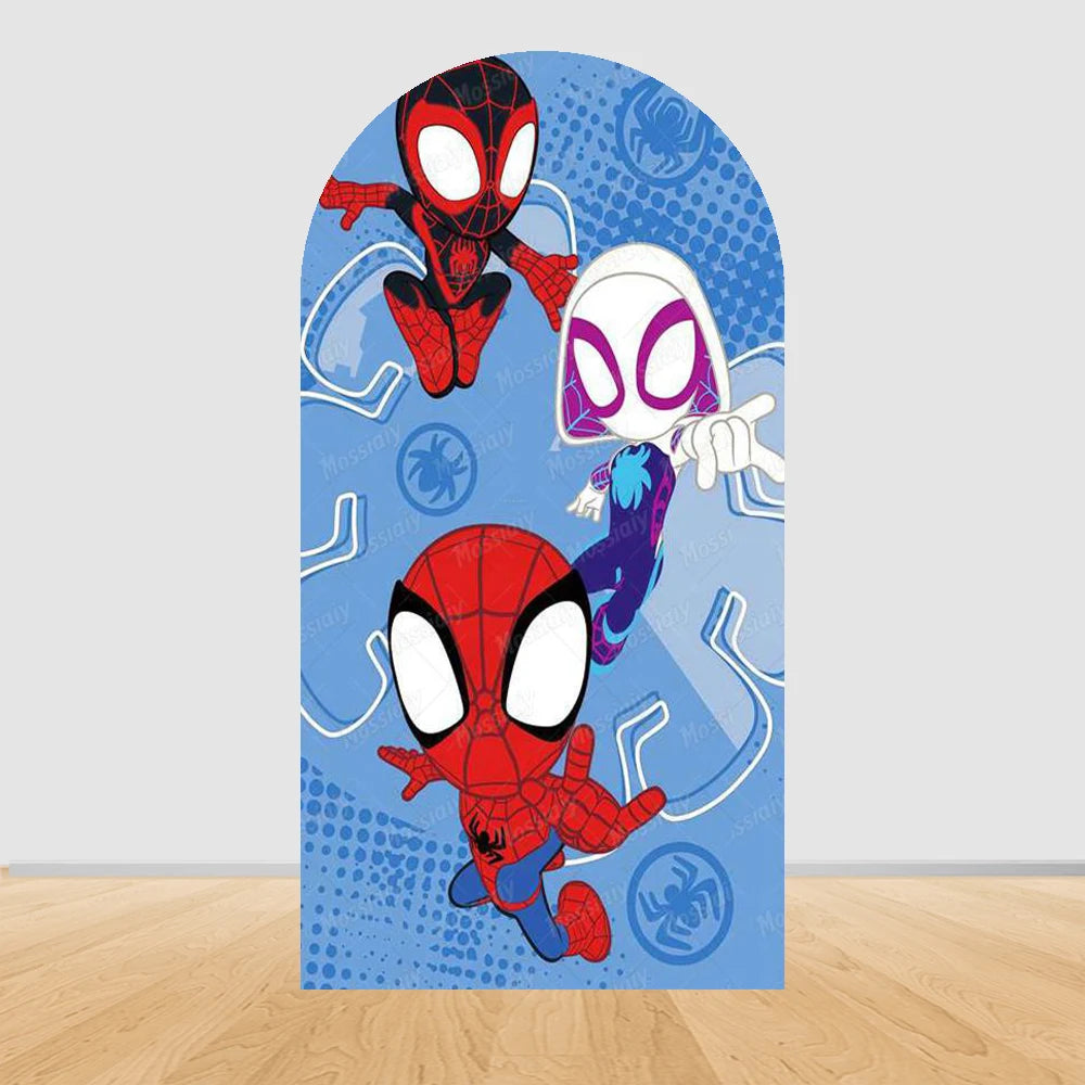 Arch Backdrop | Spider-Man Theme | Polyester | Customized