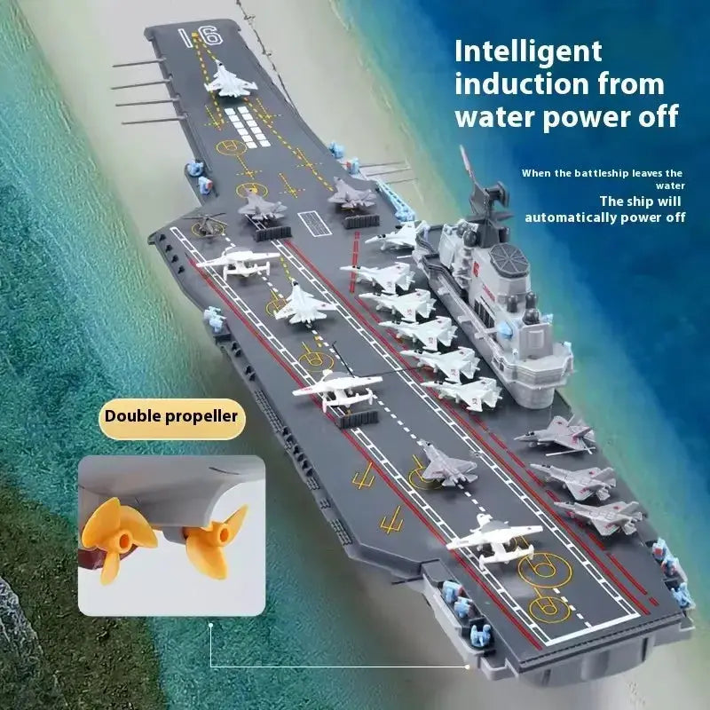 High Speed Drift RC Destroyer Simulation Remote Control Boat Water Ship Model Toy Navigation Warship 2.4g Waterproof RC Boat Toy - ToylandEU