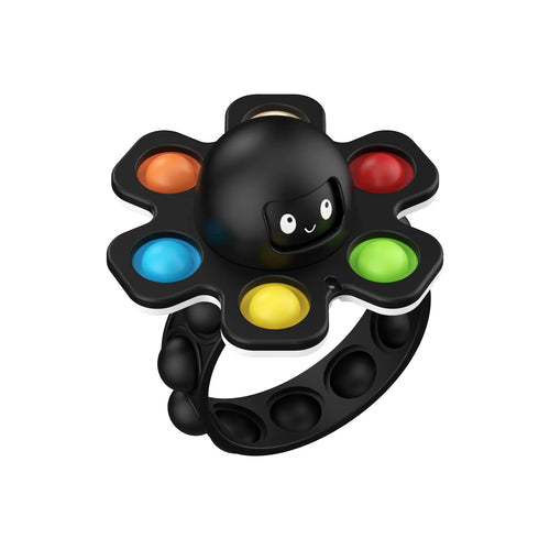 Octopus Wristband Hand Fidget Push POP Antistress Toy Spin Face ToylandEU.com Toyland EU