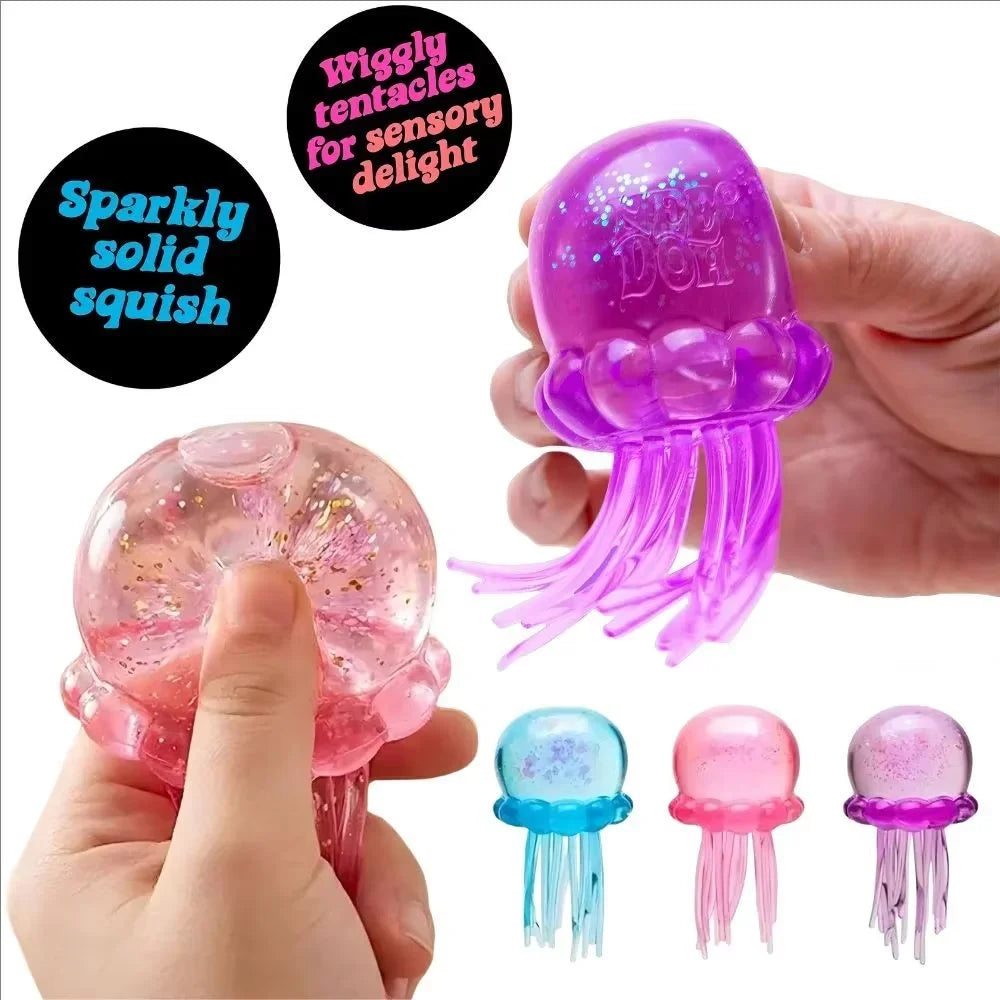 Jellyfish Fidget Toy | Soft Jelly Texture | Squeeze Grip | Ages 14 Plus