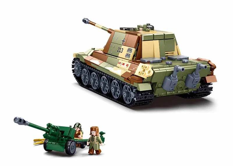 Military Series Building Blocks WW2 Heavy Battle Tank Set - ToylandEU