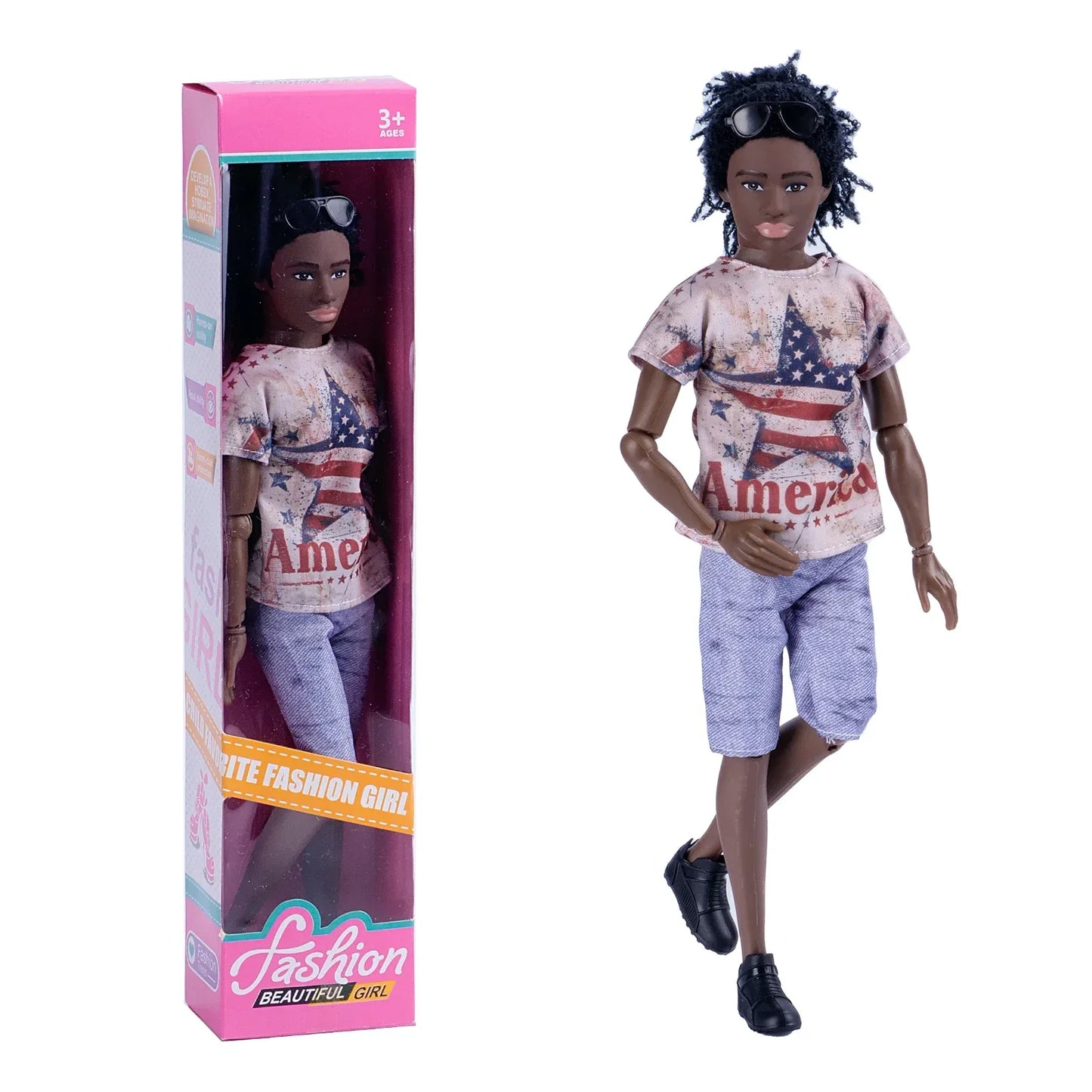 Black Barbie Doll Body 30cm For DIY Fashion Playtime - ToylandEU