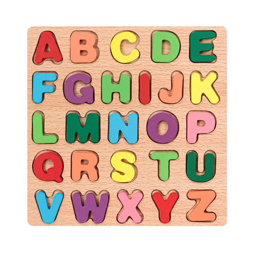 3D Wooden Toys Number Letter Shape Cognition Early Education Toys ToylandEU.com Toyland EU