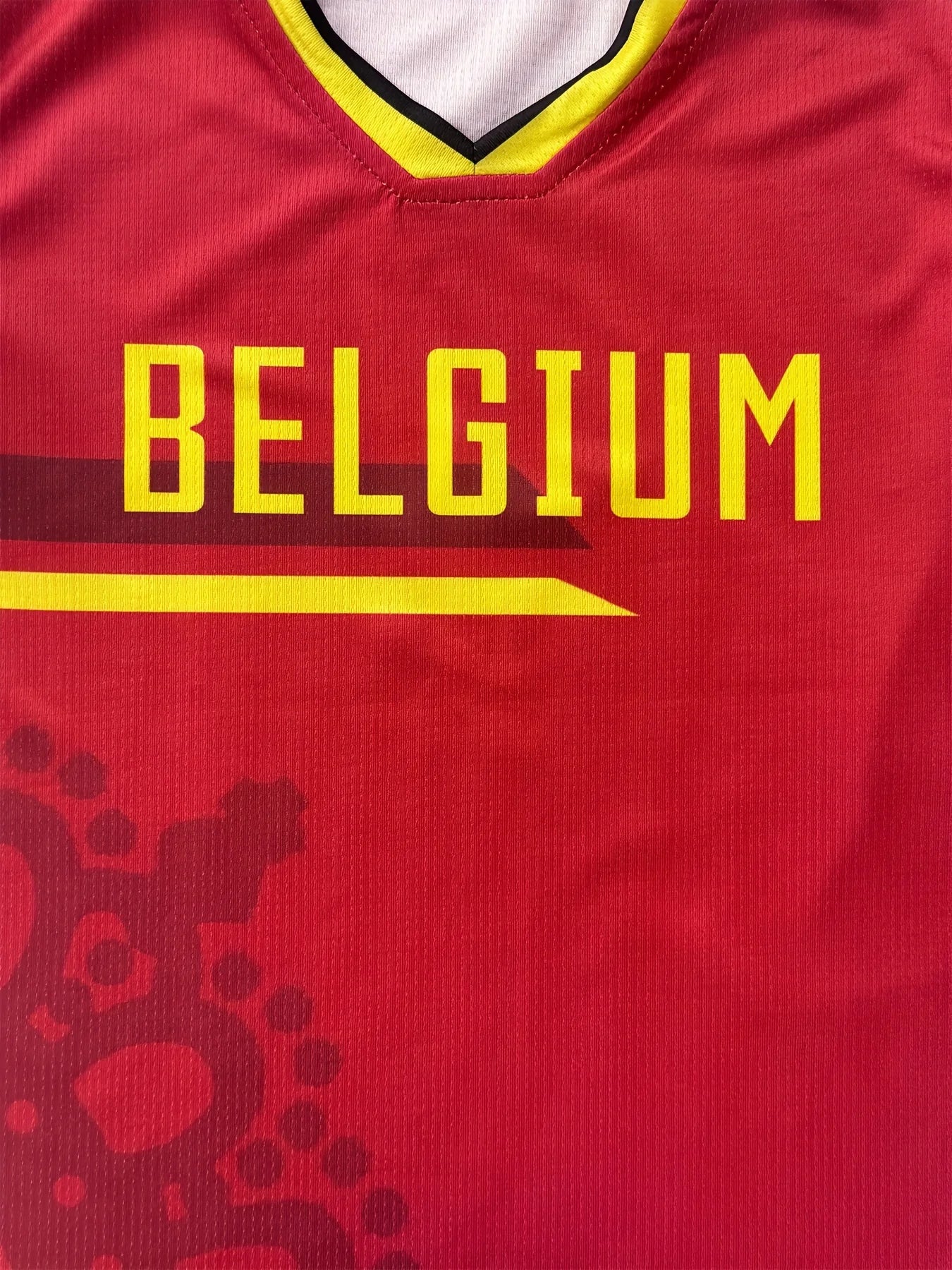 Personalized Belgium Kids Soccer Jersey Set - Custom Summer Football Uniforms for Boys and Girls (Ages 3-14)