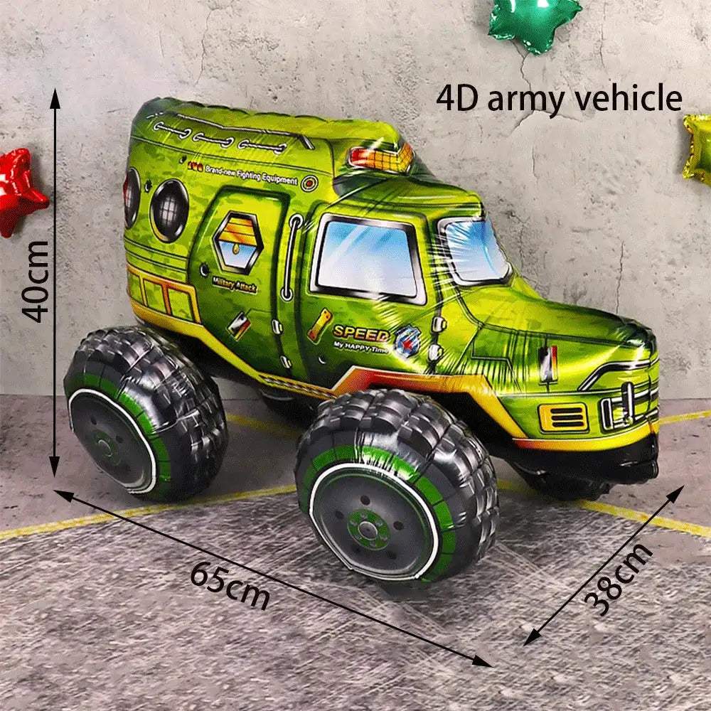 Military Party Decorations Set Jungle Field Camouflage Mesh Tableware 4D Tank Balloon Armored Vehicle Fighter Kids Birthday Gift - ToylandEU