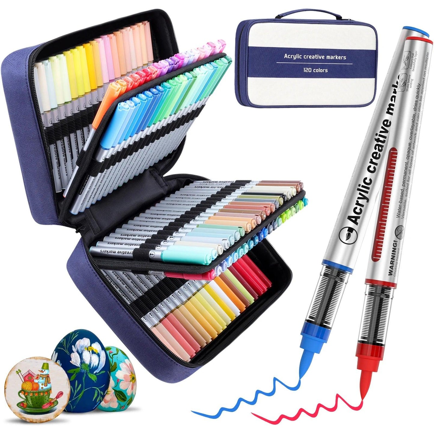 Acrylic Paint Markers | 120 Color Set | Toylandeu™