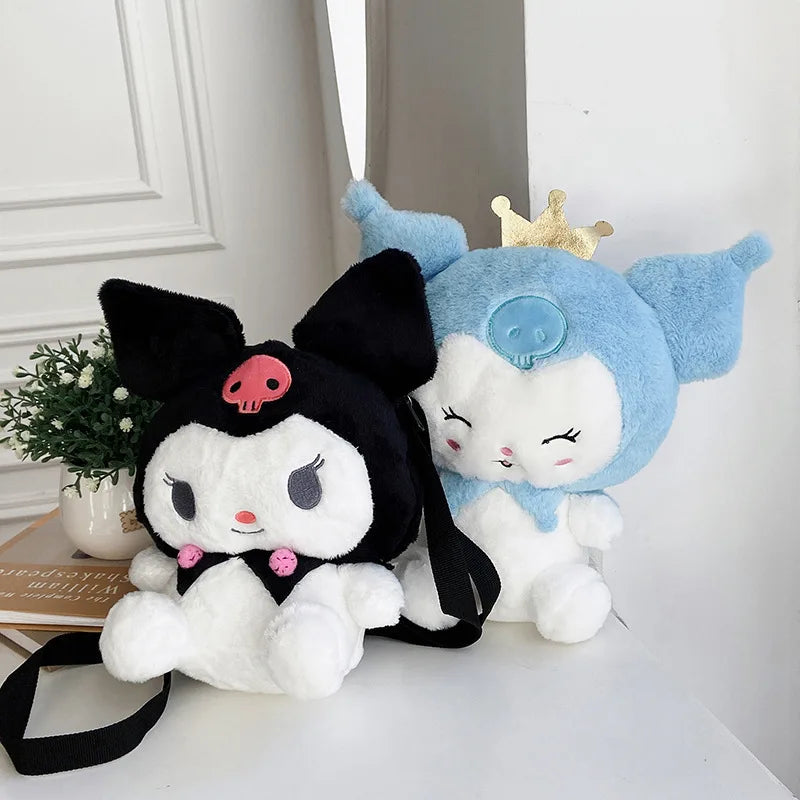 Kawaii  Anime Crown Kuromi Plush Bag Toy Cute Soft Stuffed - ToylandEU