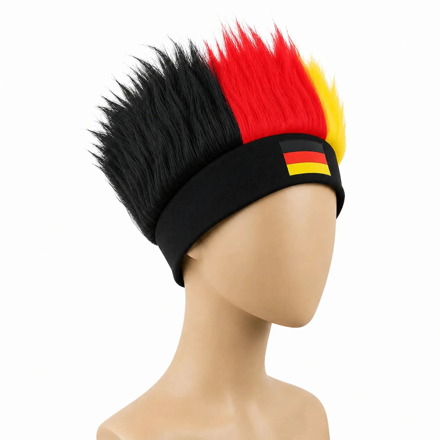 World Cup Wig with Logo, National Flag Colors,Headgear,Fan Wigs CostumeBrazil, Argentina, France, Germany, Mexico, United States - ToylandEU